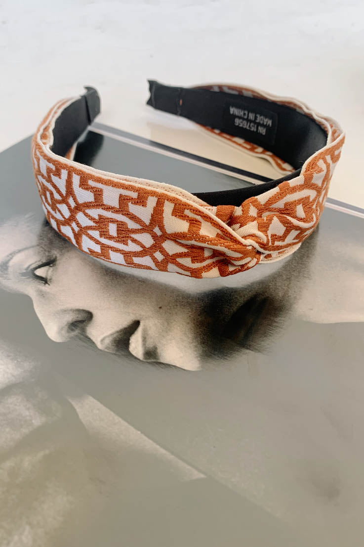 Brown Louis Vuitton Headband