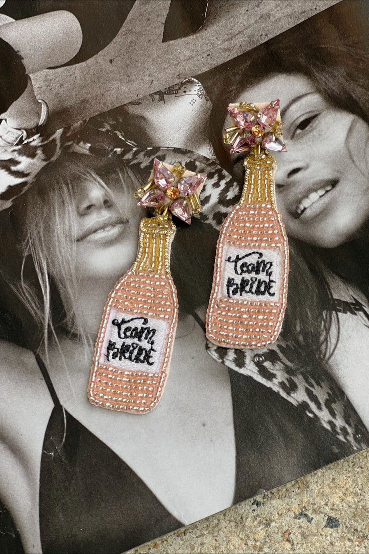 Champagne earrings