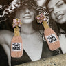 Champagne earrings