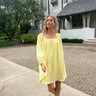 yellow long sleeve dress